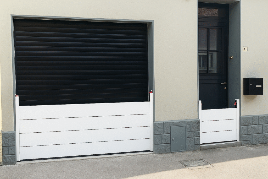 White protection barrier